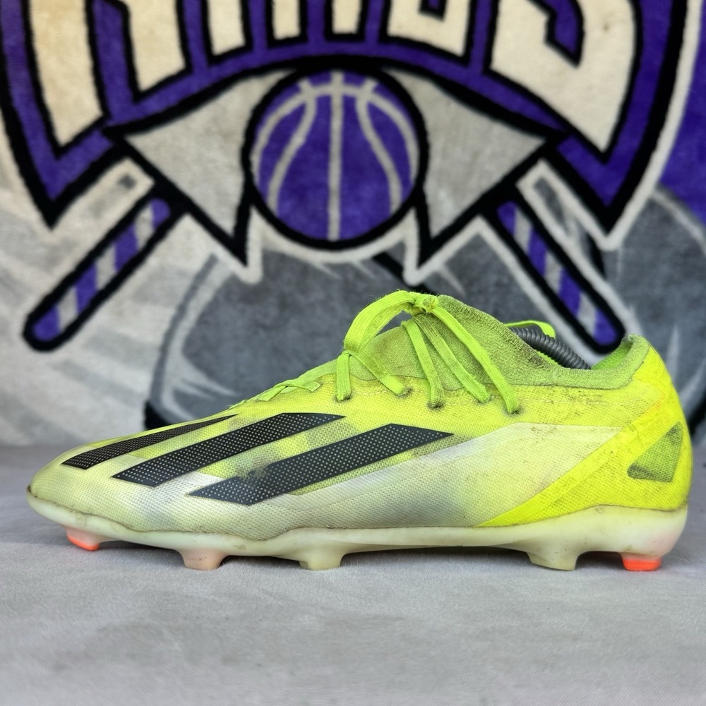 Size 10 - Adidas X Crazyfast Pro FG Men's Solar‎ Yellow Blk Soccer Cleats IG0601